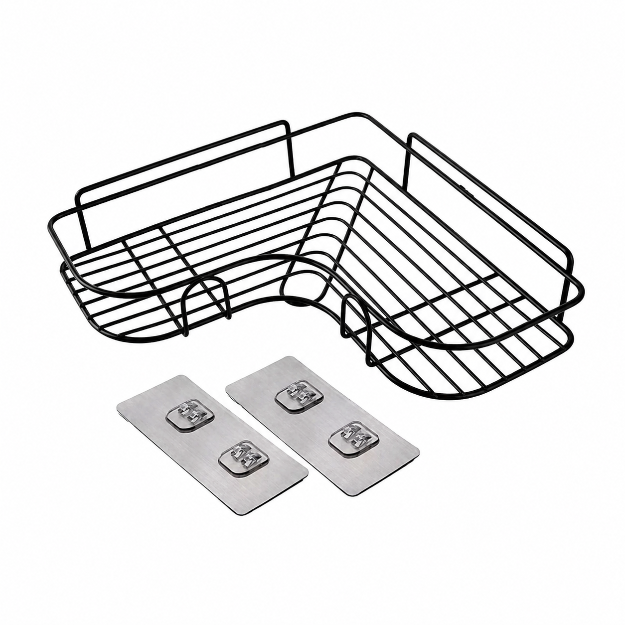 Bathroom Metal Corner Stand – Punch-Free Organizer