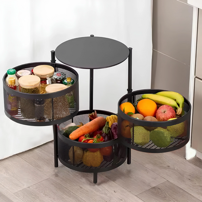 Round Vegetable Basket Metal Counter Top Pakistan