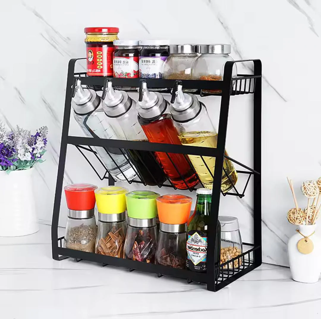 3-Tier Kitchen Dish Organizer Wall Mount SEW Markaz