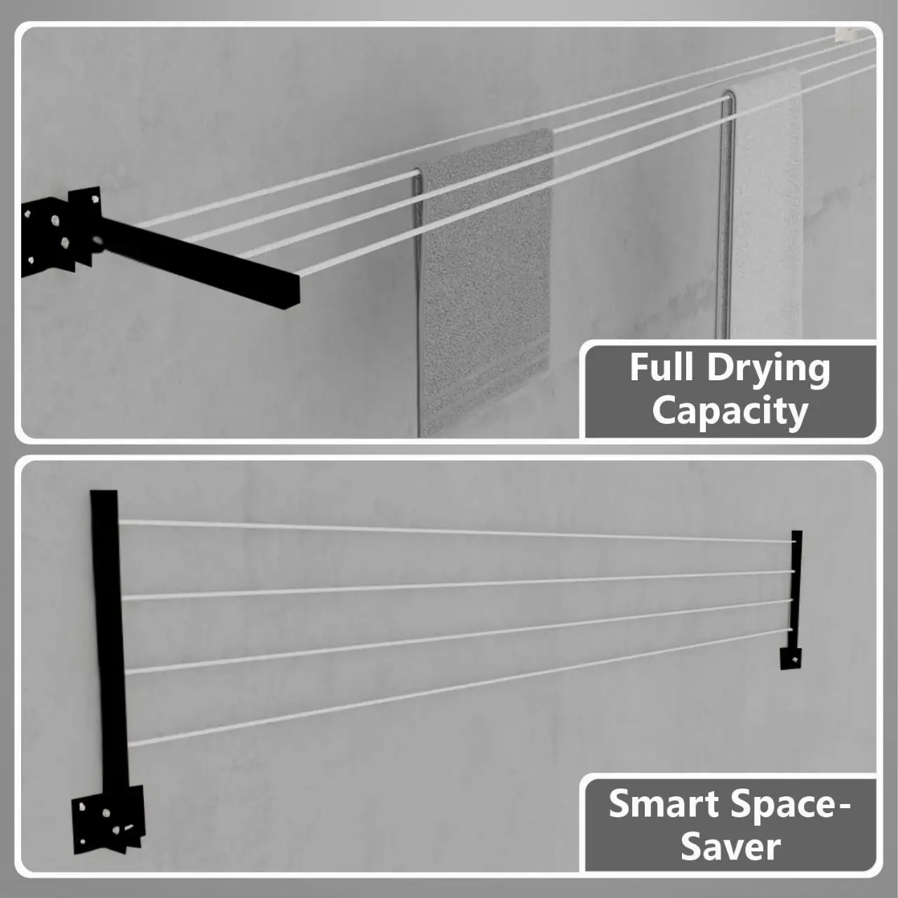 Foldable Cloth Stand Wall Mount Metal SEW Markaz