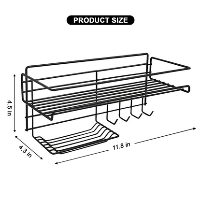 Bathroom Storage Shelf Hooks Soap Dish Metal Pakistan