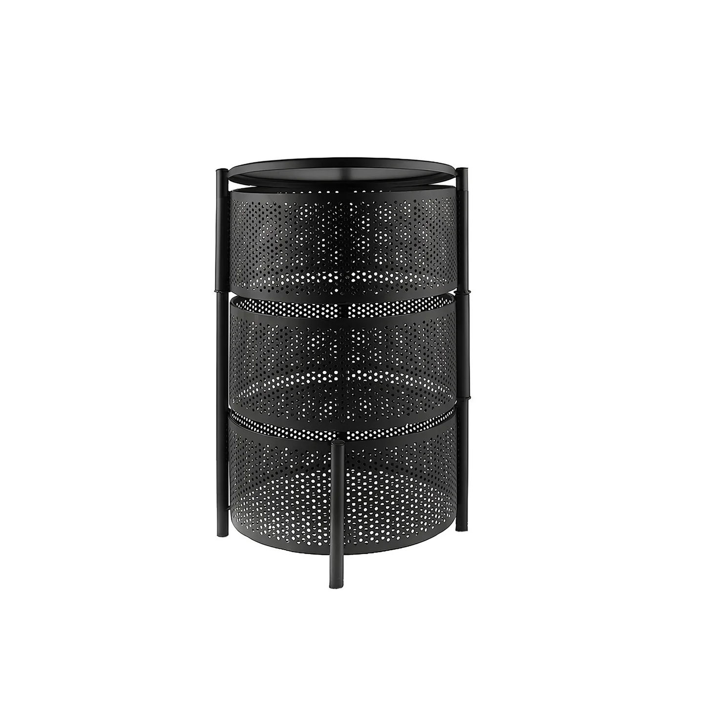 Counter Top Vegetable Trolley Round Metal SEW Markaz