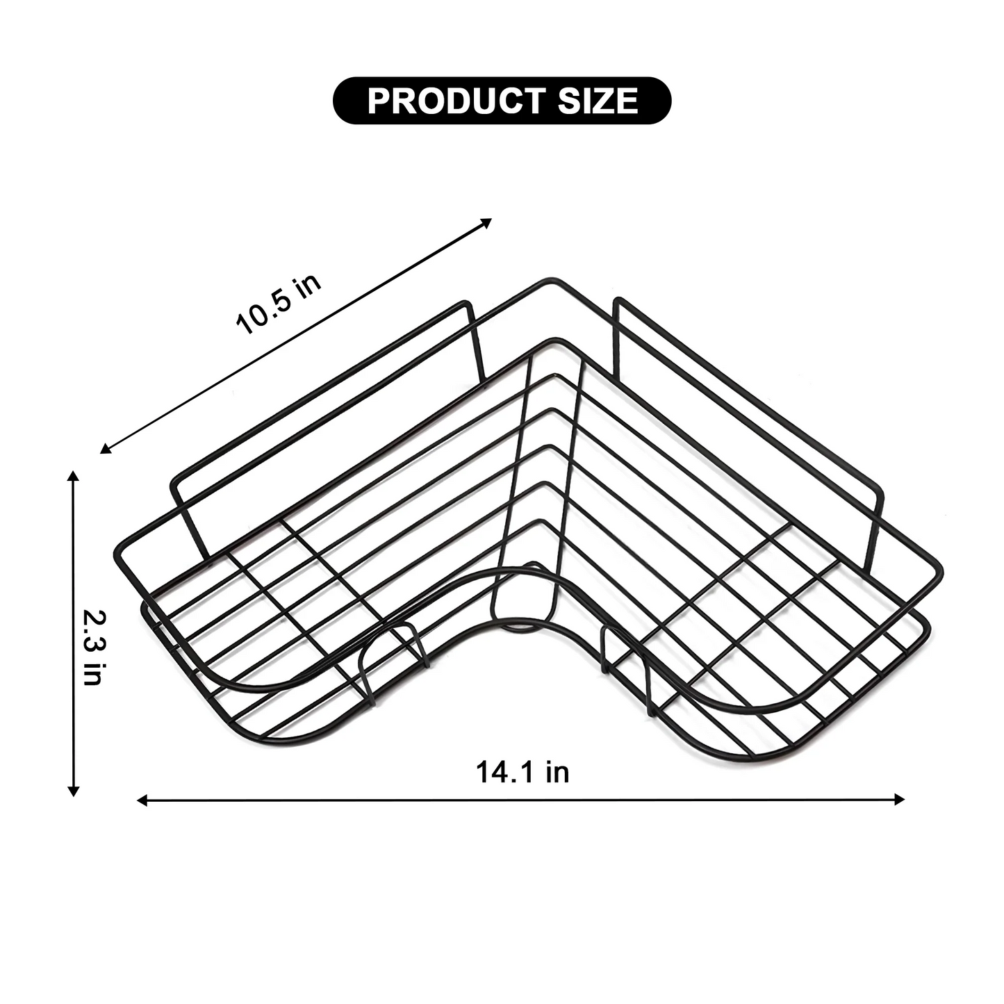 Metal Corner Shelf Bathroom Organizer SEW Markaz