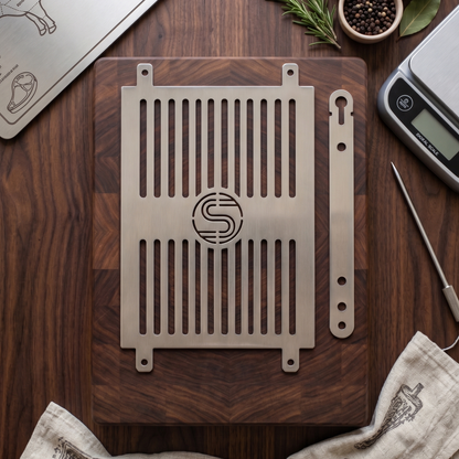 Premium Laser-Cut BBQ Grill – Compact Outdoor Cooking