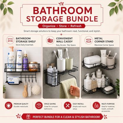 Bathroom Makeover Set – 3-in-1 Storage Bundle