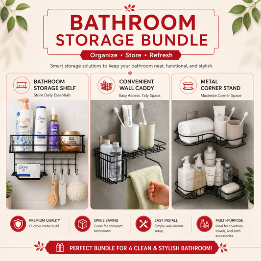 Bathroom Makeover Set – 3-in-1 Storage Bundle