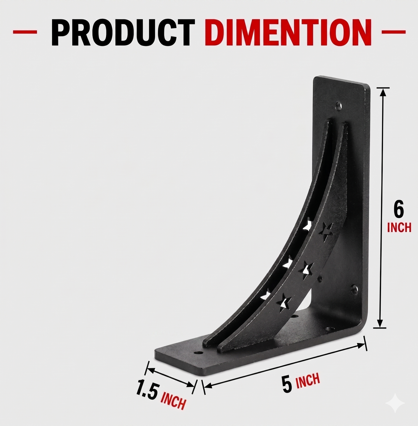 Mantel Bracket Size Chart Heavy Duty Wall Mount Karachi