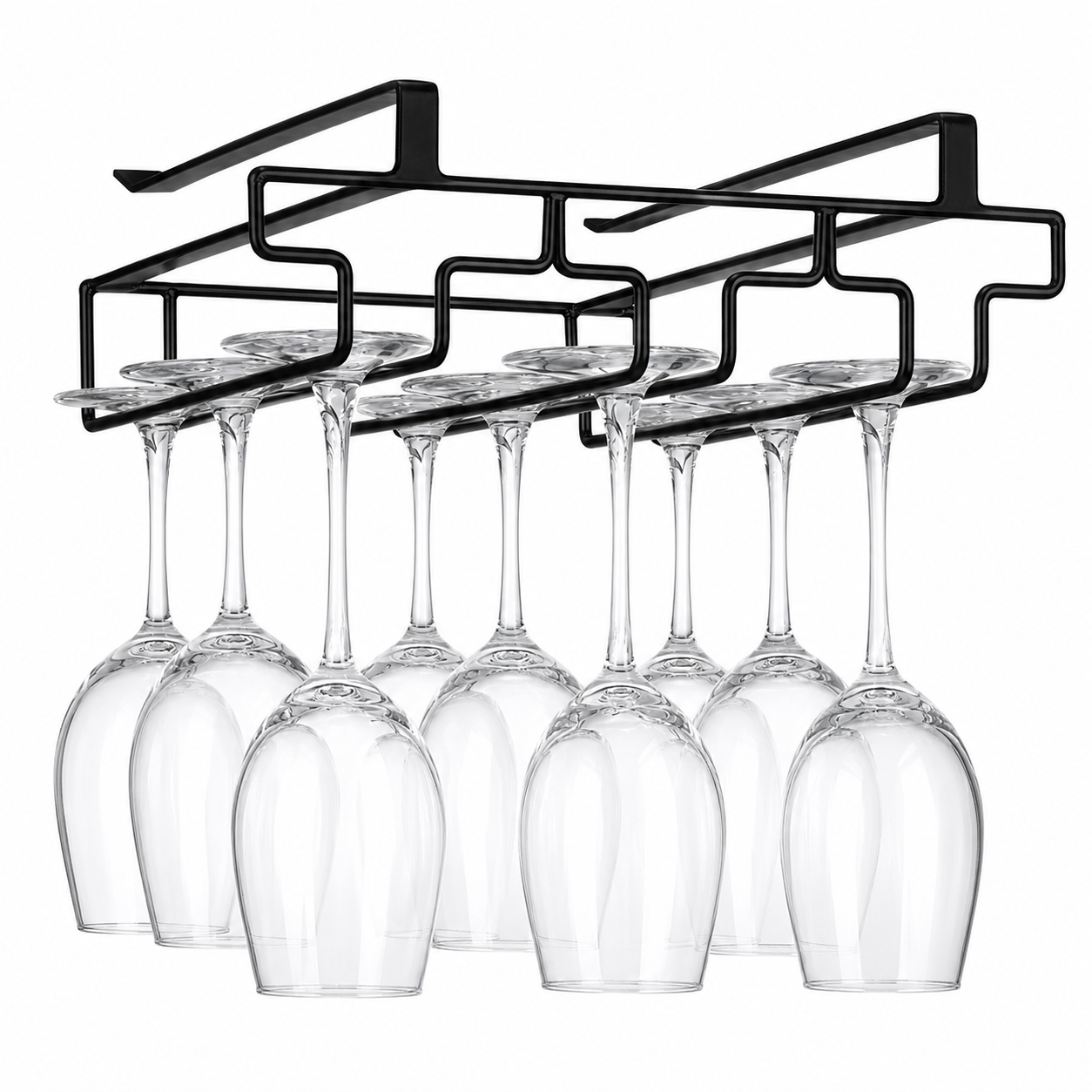 Inverted Glass Rack Kitchen Storage Metal Pakistan