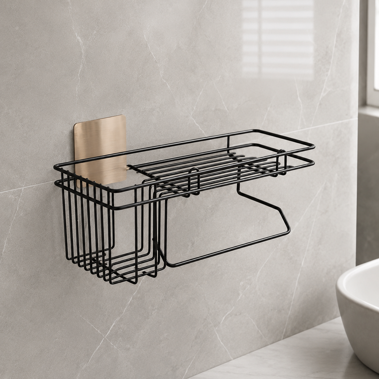 Bathroom Wall Caddy Metal Space Saver Pakistan