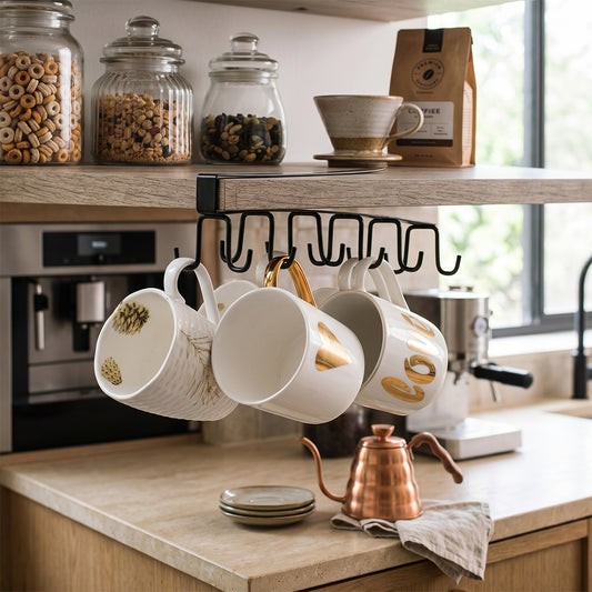 Metal Cup Holder Cabinet Mount Kitchen Space Saver Pakistan