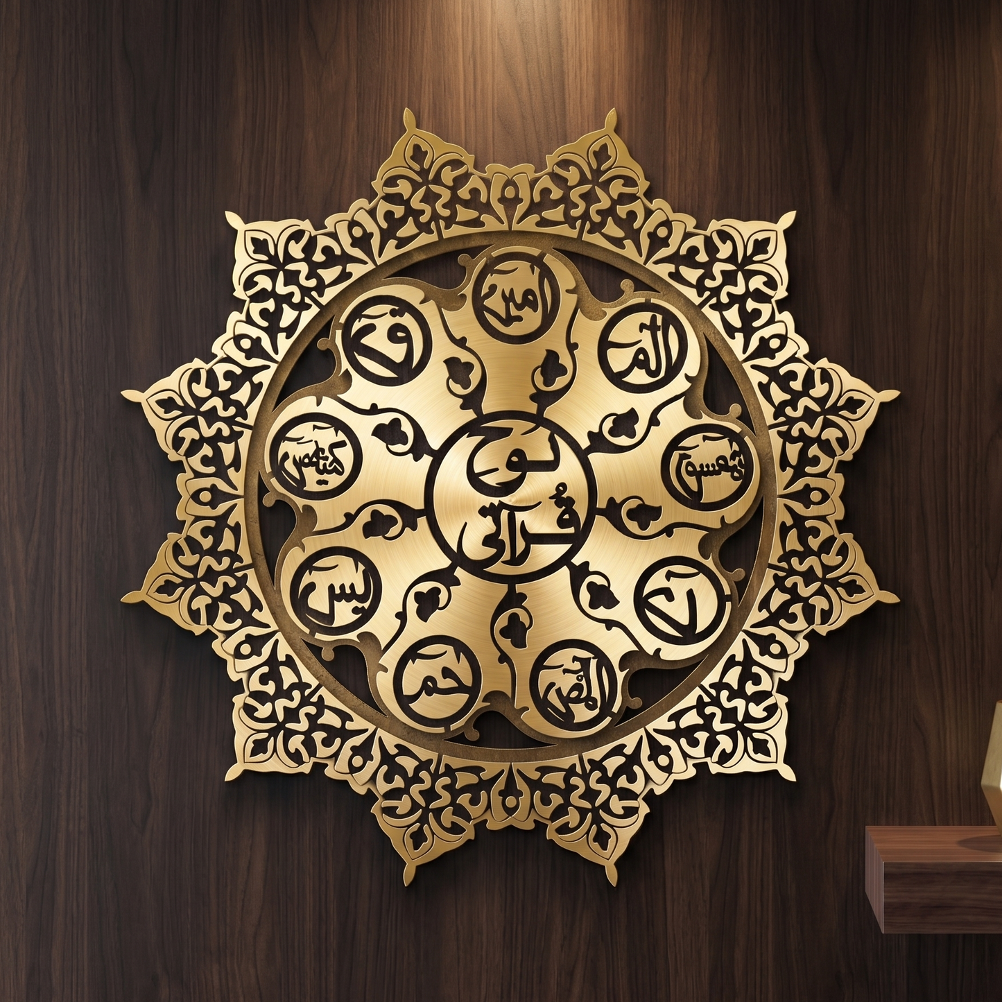 Lohe Qurani Islamic Wall Art Laser Cut Metal Pakistan