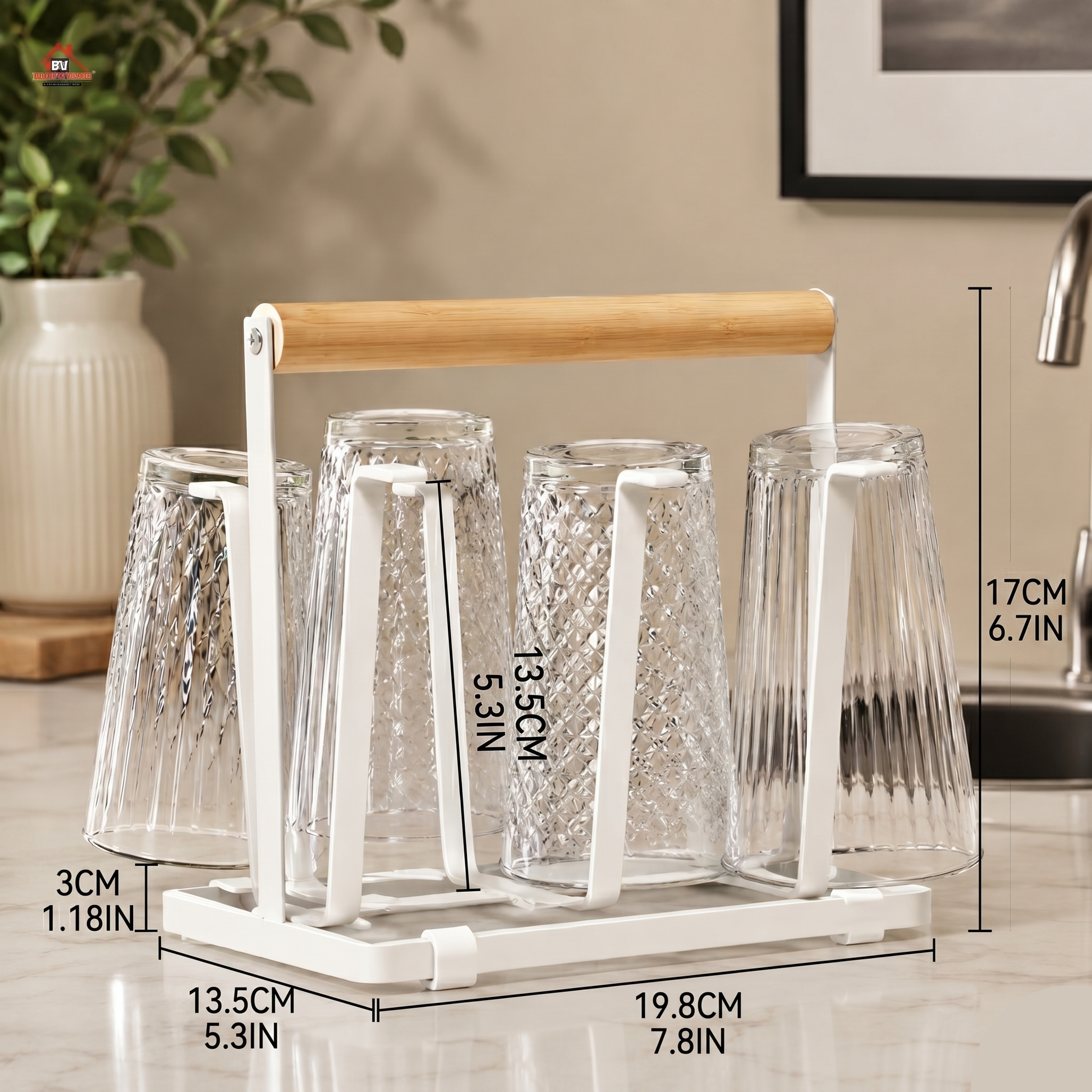 Glass Stand Wood Base Premium Display Pakistan