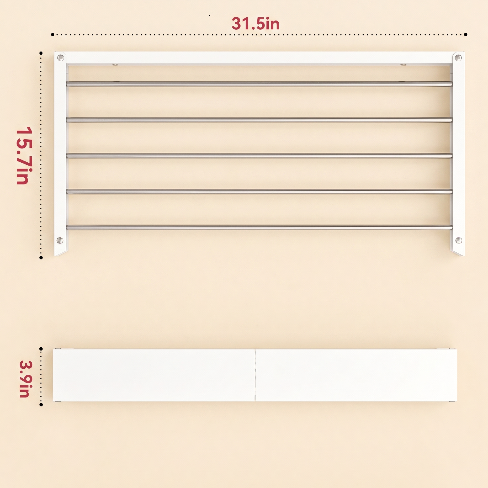Wall Mounted Clothes Drying Rack Modern Design Karachi