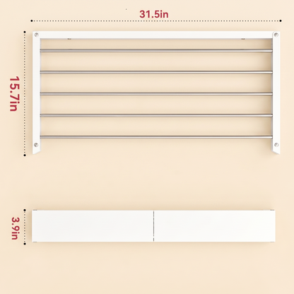 Wall Mounted Clothes Drying Rack Modern Design Karachi