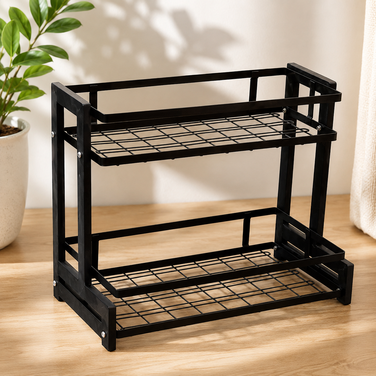 Multi-tiered Countertop Storage Rack Kitchen Metal Karachi