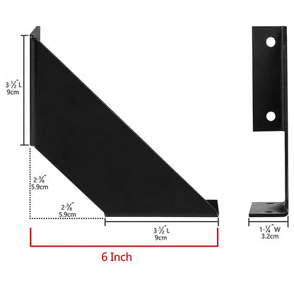Shelf Bracket Size Chart Heavy Duty Metal Pakistan