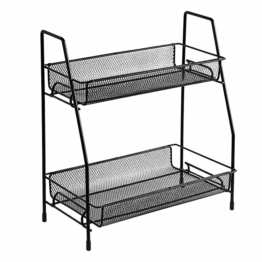 Two Layer Storage Rack Metal Home Organizer Pakistan
