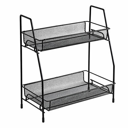 Two Layer Storage Rack Metal Home Organizer Pakistan