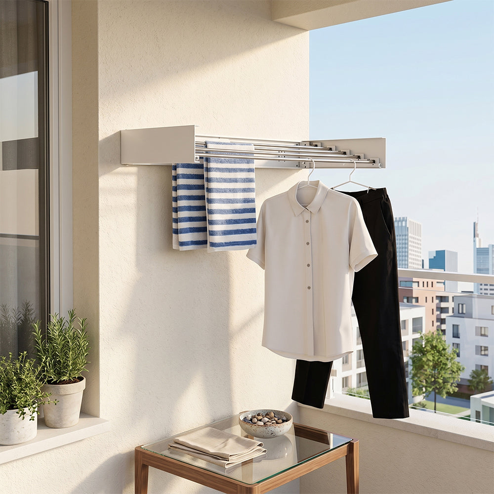 Foldable Cloth Rack Wall Mounted Space Saver Pakistan