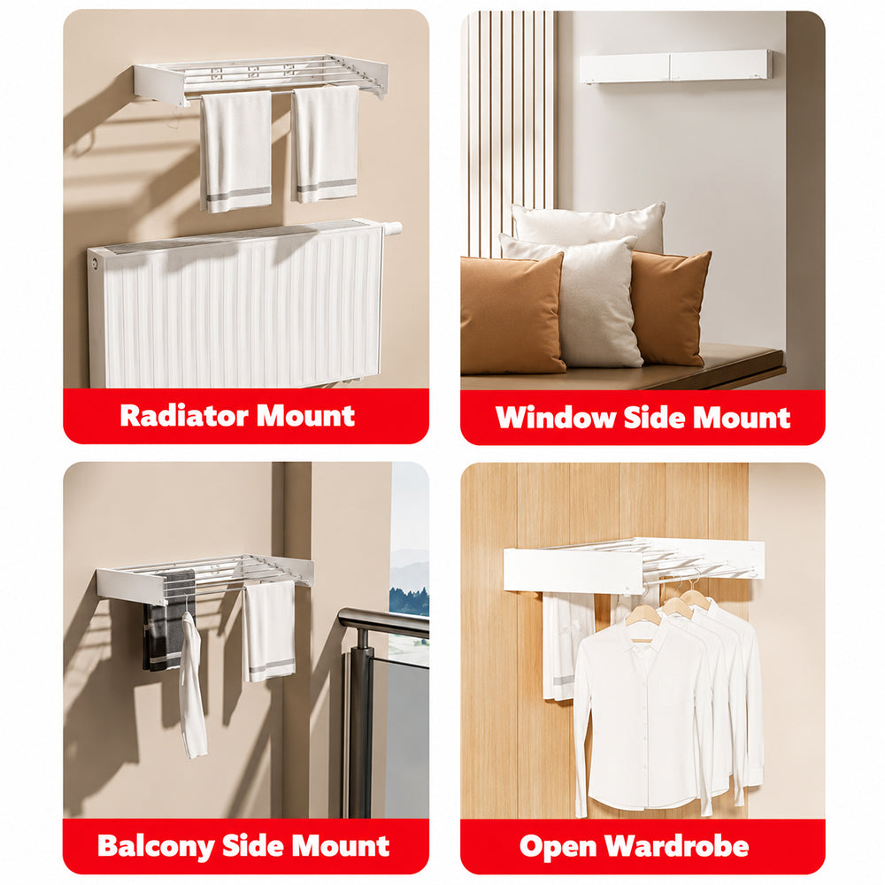Foldable Cloth Drying Rack Wall Mount Pakistan
