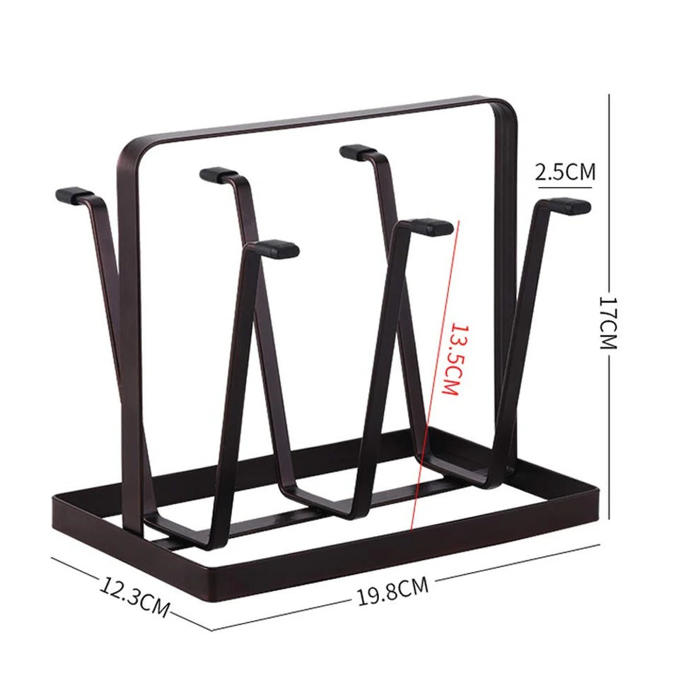 Bronze Glass Stand Kitchen Organizer Real Photo SEW Markaz